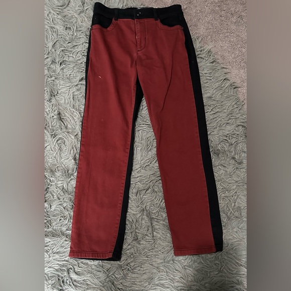 Maeve Colorblock straight jeans - Picture 8 of 9